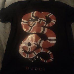 Black gucci king snake shirt